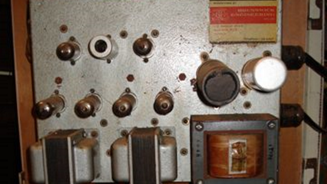 Musicola V-100 Mark II Amplifier, Serial Number #03 from Frog's collection (donated in 2014 to the Powerhouse Musuem in Sydney)